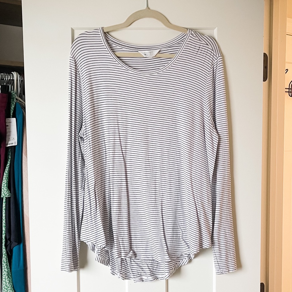 Market & Spruce Striped Long-Sleeve T-Shirt